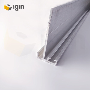 โปรไฟล์อะลูมิเนียม IGIN 22x48.6 รูปตัว T สำหรับประตูฉากกั้นสำนักงาน - Product Image 1