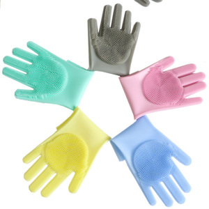 Gants en silicone en stock pour usage commercial en cuisine, lavage de la vaisselle, nettoyage, imperméables, résistants à la chaleur, épaissis, à adhérence magique - Product Image 5