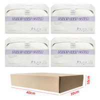 Couvre-siège de toilette jetable hygiénique en papier, 1000 pièces