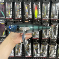 Leurre de pêche de 13 cm, appât dur en ABS, pêche en eau salée, traînage, crayon, aile métallique, DODGE Fish, pêche en surface, bar, Whopper Crawler