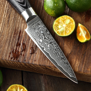 5-مجموعة دمشقية يابانية احترافية عالية الجودة مع مقبض خشب Pakka ODM OEM - Product Image 5