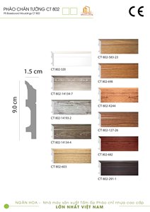 Nouvelle vente Moulures de plafond PS Grain de bois Polystyrène |   Profils de décoration murale intérieure, vente en gros d'usine au Vietnam - Product Image 4