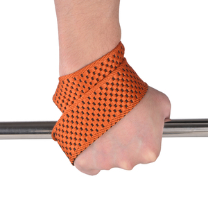 Cintura da sollevamento pesi ProCircle Gym Straps nera con protezione per il palmo per uomo e donna, sicurezza migliorata per allenamenti di forza. - Product Image 4