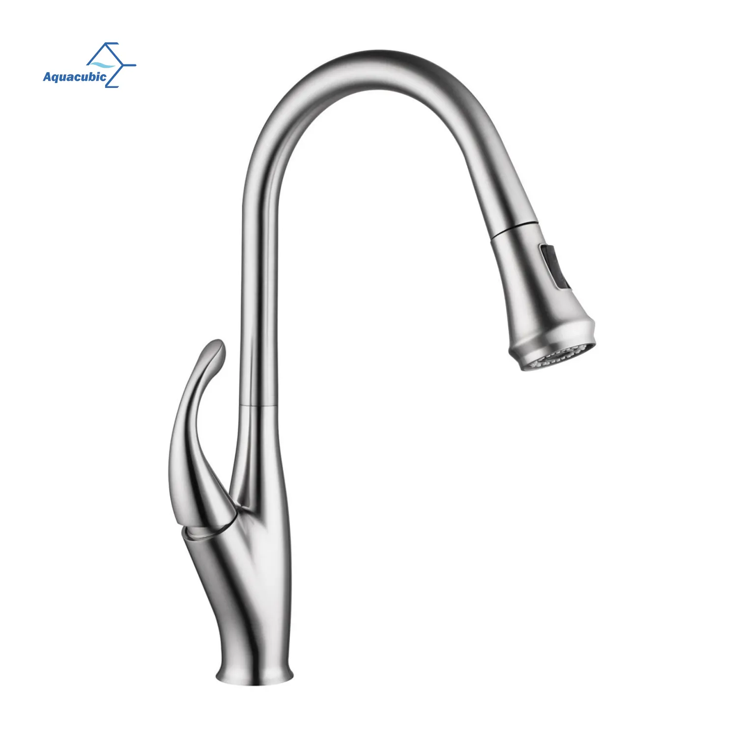 New High Arc cUPC lead free pull out Kitchen Faucets with Pull Down Sprayer