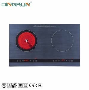 Placa de inducción de cerámica con control táctil, Cocina de Inducción eléctrica de 2 quemadores, Cocina de Inducción de doble cabezal - Product Image 5