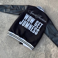 Service OEM, veste en cuir personnalisée de haute qualité avec col montant, broderie, patch, écologique, coupe-vent, respirante, streetwear