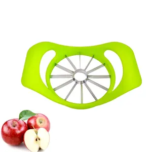 12 Slices Apple Cutter with Plastic Handle and Stainless Steel Sharp Blades Apple Core Remover 12 Cuts