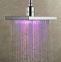 Pomme de douche LED clignotante usb, pommeau de douche, 7 couleurs, ne nécessite pas de batterie automatique