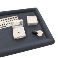 Petite boîte d'emballage pour bijoux carrée de 4x4 cm avec couvercle rabattable, boîte de présentation pour pierres précieuses et diamants, boîte de rangement en plastique pour pierres en vrac