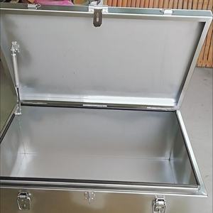 กล่องเครื่องมือโลหะกันน้ำแบบหนาพิเศษ พร้อมแถบยางซีล กล่องเก็บของสำหรับรถพ่วงพร้อมบานพับนิรภัย สำหรับรถบรรทุก รถกระบะ รถบ้าน รถพ่วง - Product Image 2