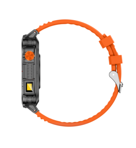 Reloj Inteligente V35 con Llamadas Bluetooth, GPS, para Adultos, Deportivo, Batería de 1020mAh, Aplicación H Band, Resistente al Agua IP68, Llamadas Bluetooth, Negro Naranja - Product Image 4