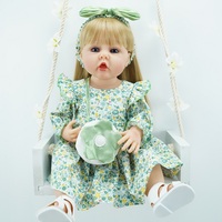 Playmate de silicona de cuerpo completo para bebé, de 22 pulgadas de muñeca Reborn juguete, Kit pintado para regalo de Boutique, venta al por mayor