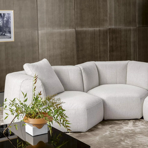 Moderne einfache Wohnzimmer Set Möbel Komfortable weiße Kombination Schnitts ofa L-förmiges <span class=keywords><strong>Sofa</strong></span> Kunden spezifische modulare Sofas <span class=keywords><strong>Diy</strong></span> - Product Image 6