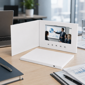 OEM/ODM Brochure Video con Schermo LCD da 7 Pollici, Biglietto d'Auguri Digitale <span class=keywords><strong>per</strong></span> Matrimoni, Libro degli Ospiti, Invito Aziendale, <span class=keywords><strong>Album</strong></span>, Volantino - Product Image 5