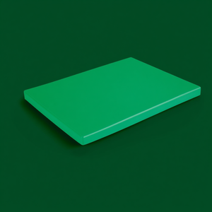 Tagliere Rettangolare in Polietilene Verde per Alimenti, Blocco da Cucina Lavabile in Lavastoviglie, Pezzo Unico - Product Image 3