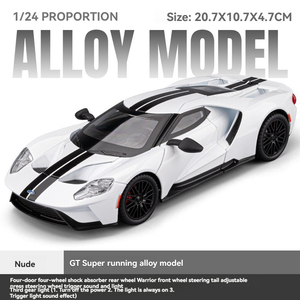 1:24 Diecast Mô hình xe Ford <span class=keywords><strong>GT</strong></span> với âm thanh và ánh sáng pullback Diecast Đồ chơi mô hình xe kim loại mô hình xe đồ chơi - Product Image 4