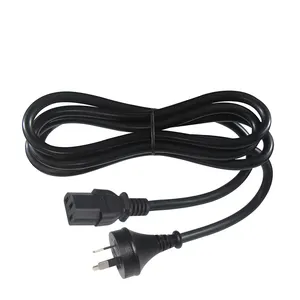 2m SAA Approved 3 Prong AU IEC C13 Computer Monitor TV AC Power Extension Cable Cord Lead