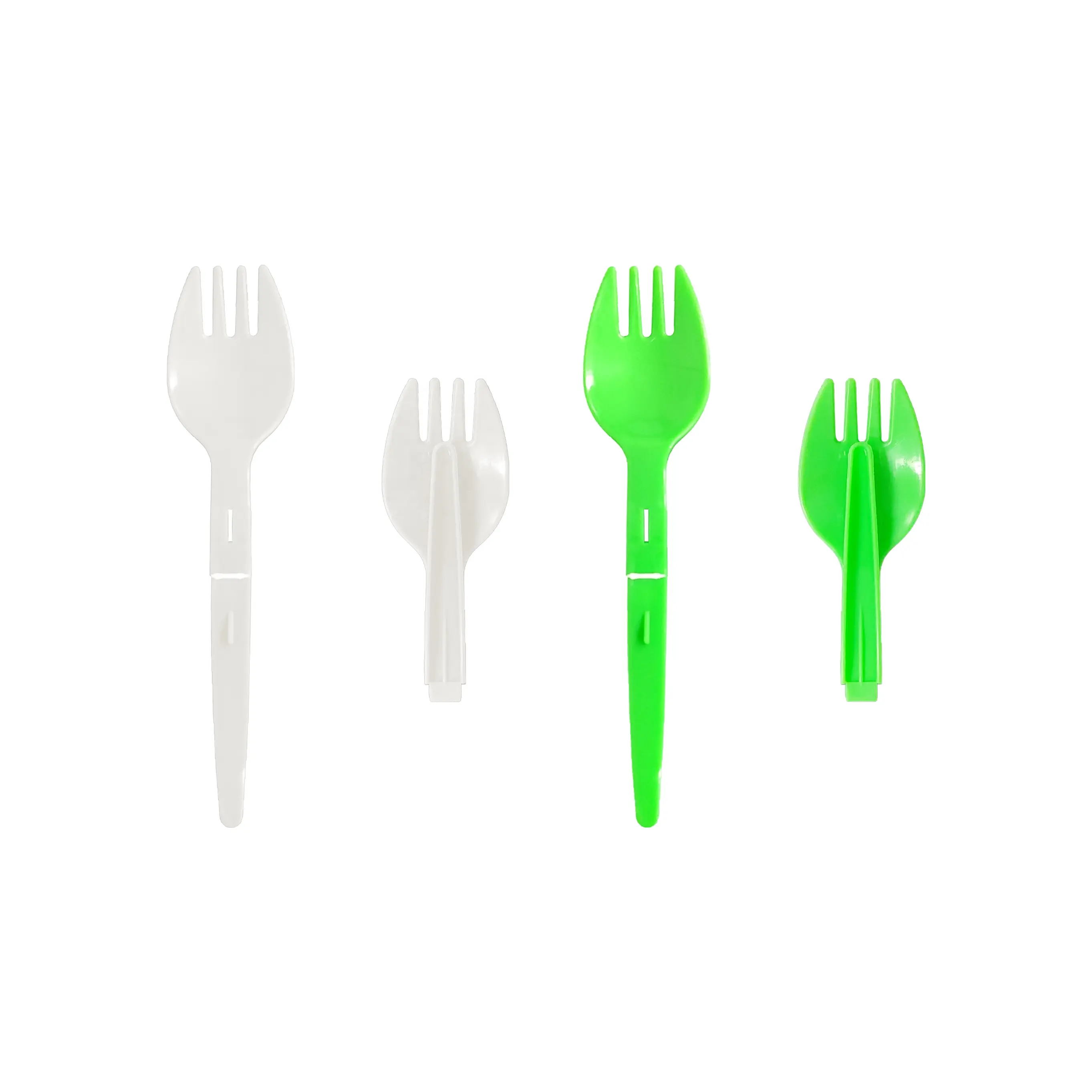 Cucchiaio e forchetta in plastica usa e getta personalizzati di nuovo stile per viaggi o feste