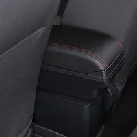 Boîte de rangement de Console d'accoudoir pour Nissan March Micra boîte d'accoudoir à Double couche avec USB et porte-gobelet