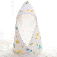 100% coton bébé doux swaddle mignon imprimé conception épaisse confortable infantile couverture pour nouveau-né