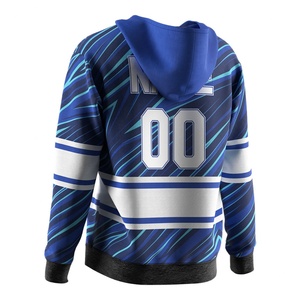 Sudadera con Capucha Deportiva de Secado Rápido, Sublimada, Estilo Dry-Fit, Talla Grande, Uniforme Deportivo, Jersey de Hockey para Hombre - Product Image 4