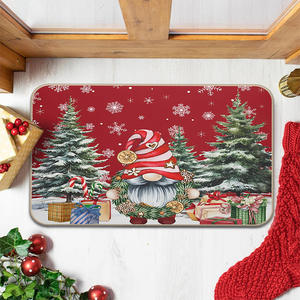 Tapete Navideño de Tierra de Diatomeas, Rectangular, para Interiores, con Diseño de Dibujos Animados, Resistente a las Manchas, para Uso Doméstico - Product Image 1