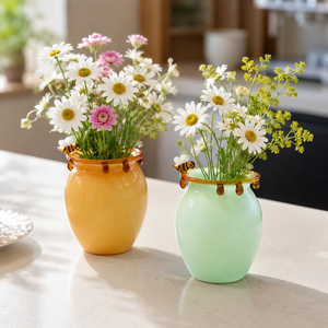 Verre à dessert moderne en verre avec paille, pot à glace, pot de rangement pour eau, <span class=keywords><strong>miel</strong></span> et fleurs, pour la décoration de la maison et des cafés - Product Image 6
