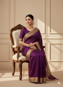 Sari en soie multicolore de qualité supérieure TRISHA ENTERPRISE pour femmes - Style traditionnel, séchage rapide pour les mariages, les fêtes et les célébrations - Product Image 3