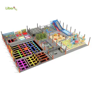 2500sqm USA standard customized commercial large trampoline park for sale