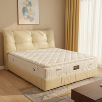 Matelas fin durable à surface matelassée pour seniors et hôtels, isolation des mouvements