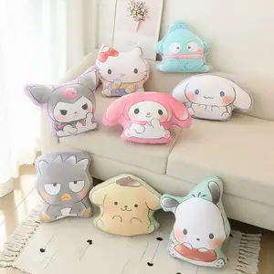 Ruunjoy new kawaii kuromi Throw Pillow anime cartoon my melody kt 3d kawaii pillows soft sofa cushion Christmas gifts plush toys