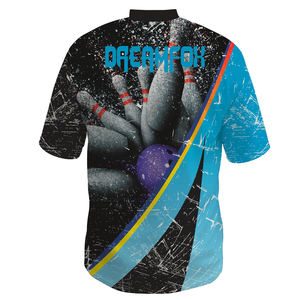 Maillot de Bowling imprimé Style hawaïen pour <span class=keywords><strong>homme</strong></span>, vêtement imprimé <span class=keywords><strong>rockabilly</strong></span>, manches courtes, Polo décontracté original - Product Image 4