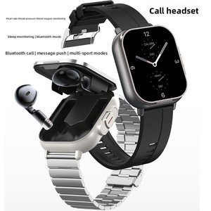 Nouvelle montre intelligente D8 carrée en silicone 2-en-<span class=keywords><strong>1</strong></span> avec fonction appel, pour le sport, la mode, les couples et les femmes - Product Image 3