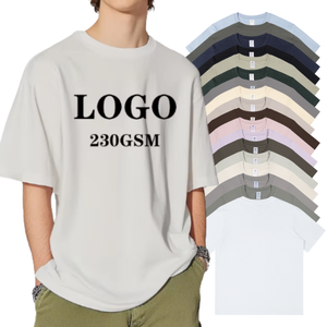 T-shirts de sport pour hommes personnalisés en gros, coupe classique, t-shirts vierges, t-shirts 230G pour hommes et garçons, haute qualité, marque - Product Image 1