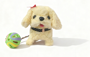 Chien d'attache de couleur jaune, peluche, jouet électrique pour chien, jouet réaliste qui peut marcher et aboyer, jouet pour animaux de compagnie pour enfants - Product Image 4