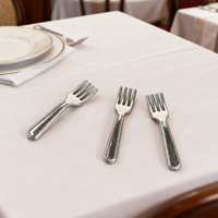 Mini Vaisselle Miniature en Plastique Simulation Couteau Fourchettes Cuillère pour Accessoires de Cuisine de Maison de Poupée