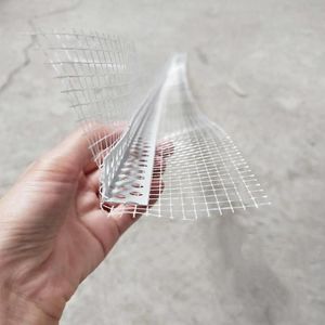 Molduras de Esquina de <span class=keywords><strong>PVC</strong></span> NQFIBER <span class=keywords><strong>con</strong></span> <span class=keywords><strong>Malla</strong></span> de Fibra de Vidrio para Revestimiento y Protección de Esquinas de Paredes de Paneles de Yeso y Drywall - Product Image 2