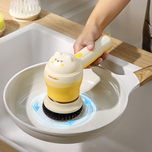 Spazzola per pulizia elettrica multifunzione 5 in 1 con spazzola elettrica per piatti magici - Product Image 5