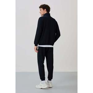 Ensemble de survêtement bleu marine à col montant pour homme Herbert, décontracté, respirant, taille adulte M - Product Image 1