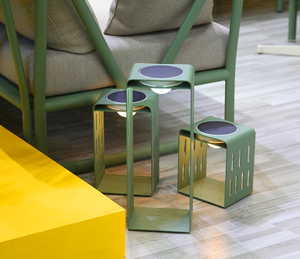 Luz Nocturna y Ambiental Recargable Solar/USB con Clasificación IP67 para Uso en Hoteles y Jardines, Diseño Cuadrado - Product Image 5