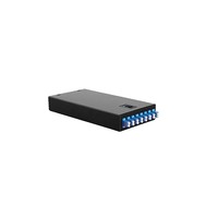 Kotak Distribusi Serat Optik Desktop 8-Port 16-Core LC OM3 Single-Mode (Panel Patch Fiber) untuk Peralatan Cahaya Hitam
