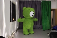Ours en peluche vert foncé, meilleur cadeau, costume de mascotte gonflable géant, costume de cosplay, robe en fourrure pour événement