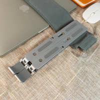 Charmount vente en gros, bureau d'ordinateur Portable pliable en aluminium, support réglable pour ordinateur Portable