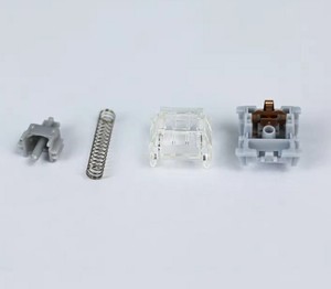 Gateron דו-מעקה אפס תואר מתג מלא כסף שקט 3 שכבה 5 סיכה ליניארי diy rgb - Product Image 6