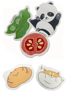 Hcx rửa chén gỗ bột giấy miếng bọt biển cọ rửa Pad bột gỗ bông in nén cellulose miếng bọt biển - Product Image 3