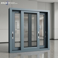 Promotion : Fenêtre coulissante en aluminium série 120 avec moustiquaire anti-insectes pour projets de balcon résidentiel