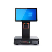 Balance de caisse enregistreuse pour supermarché, prête à l'emploi en usine, économique, avec système d'exploitation Windows/Android, garantie 1 an, écran tactile capacitif