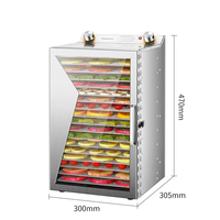 Bulkvoedseldroger Dehydrator Machine Digitale Timer 0-12 uur Voedseldroger voor thuis Gebruik voor vlees, jerky, groenten, fruit, kruiden