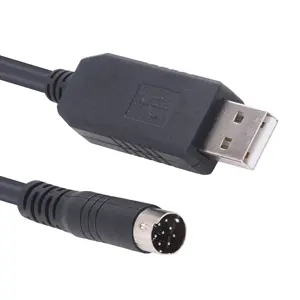 Cavo di comunicazione seriale USB per Yamaha musica Sequencer, da USB a Mini Din 8 pin MD8 maschio RS232 adattatore