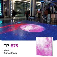 Dalles de piste de danse interactives de mariage numérique d'intérieur système de projecteur panneaux vidéo led écran d'affichage sol led interactif